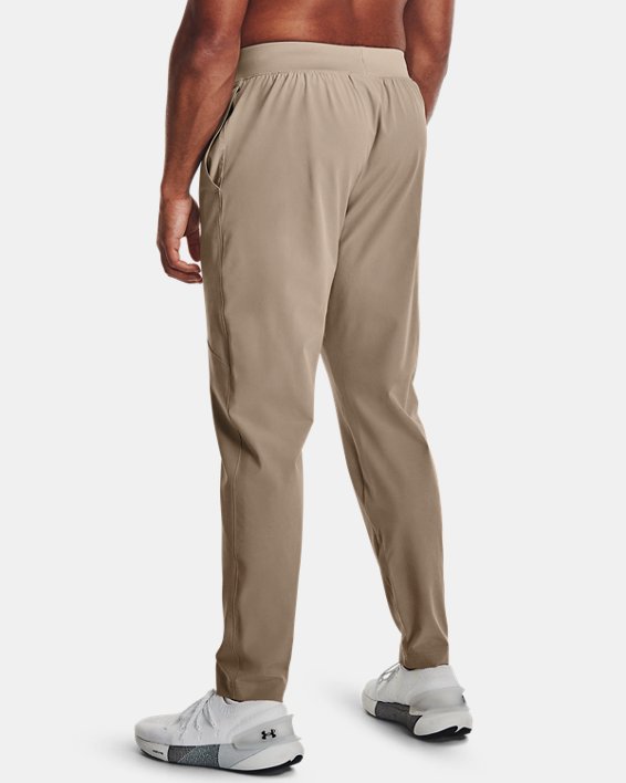 Men's UA Stretch Woven Pants in Brown image number 1